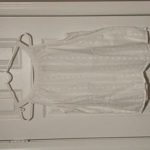 Loft Outlet white floral embroidered tank top